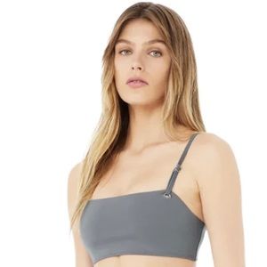 Alo Bra size small, gray